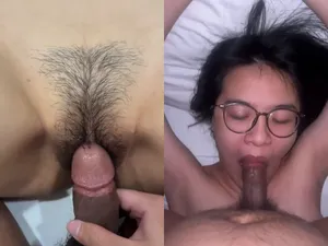 Đụ em sinh viên chubby kính cận ra nước sướng đê mê
